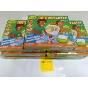 Crayola Critter Creator Fossil Kit Kids Unisex Green New STEAM Craft pack of 7